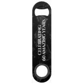 Elegant 60. 75. Diamond Wedding Jubiläum Speed Flaschenöffner (Rückseite)