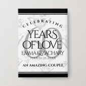 Elegant 60. Diamond Wedding Jubiläum Button (Vorderseite)