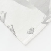 Elegant 60. Diamond Wedding Jubiläum Fleecedecke (Ecke)