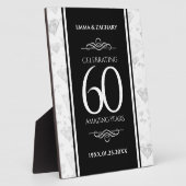 Elegant 60. Diamond Wedding Jubiläum Fotoplatte (Seite)