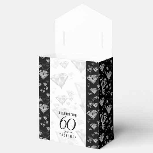 Elegant 60. Diamond Wedding Jubiläum Geschenkschachtel (Geöffnet)