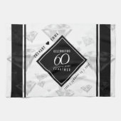 Elegant 60. Diamond Wedding Jubiläum Geschirrtuch (Horizontal)