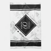 Elegant 60. Diamond Wedding Jubiläum Geschirrtuch (Vertikal)