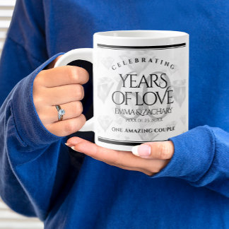 Elegant 60. Diamond Wedding Jubiläum Jumbo-Tasse