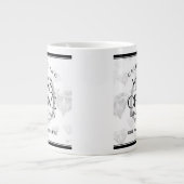 Elegant 60. Diamond Wedding Jubiläum Jumbo-Tasse (Vorderseite)
