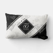 Elegant 60. Diamond Wedding Jubiläum Lendenkissen (Rückseite)