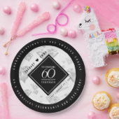 Elegant 60. Diamond Wedding Jubiläum Pappteller (Party)