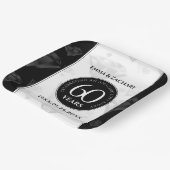 Elegant 60. Diamond Wedding Jubiläum Pappteller (Gewinkelt)