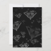 Elegant 60. Diamond Wedding Jubiläum Save The Date (Rückseite)