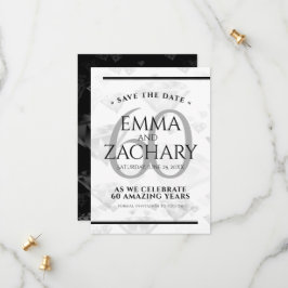 Elegant 60. Diamond Wedding Jubiläum Save The Date