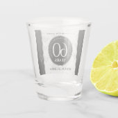 Elegant 60. Diamond Wedding Jubiläum Schnapsglas (Rückseite)