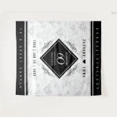 Elegant 60. Diamond Wedding Jubiläum Wandteppich (Vorderseite (Horizontal))