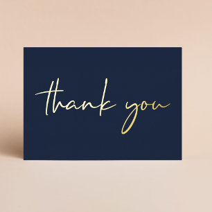 Elegant 60. Geburtstag Blue Foil Danke Karte