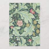 Elegant 60. Geburtstag Gold Green Botanical Vintag Einladung (Rückseite)