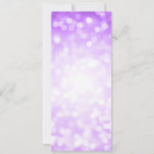 Elegant 60. Geburtstag Programm Lila Bokeh (Rückseite)