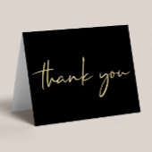 Elegant 60. Geburtstag Schwarzes Gold Dankeskarte