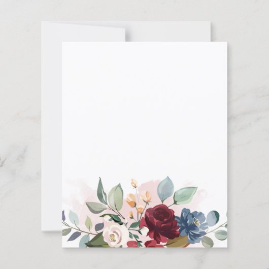 Elegant 60 Geburtstagsparty Einladung (Rückseite)