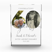 Elegant 60. Hochzeitstag 2 Fotoblock (Vorderseite)