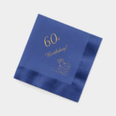 Elegant 60 Jahre Servietten Mit Folie (Links)