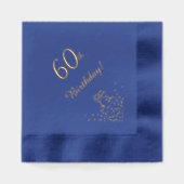 Elegant 60 Jahre Servietten Mit Folie (Vorderseite)