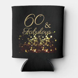 Elegant 60 und fabelhaft Schwarz und Gold Dosenkühler