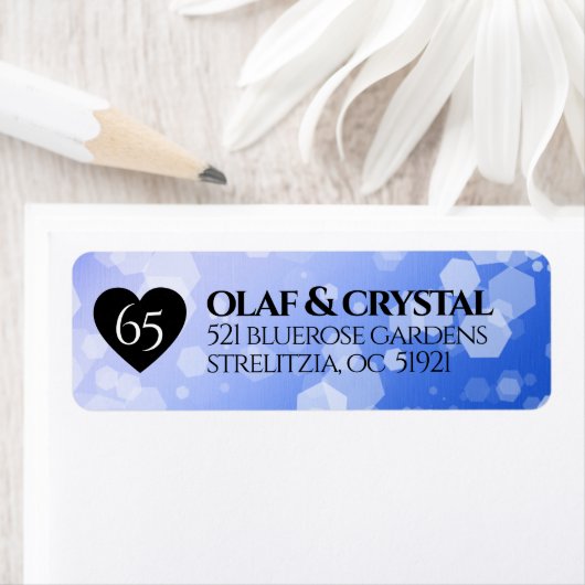 Elegant 65. Blue Sapphire Hochzeitstag (Insitu)