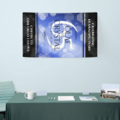 Elegant 65. Blue Sapphire Hochzeitstag Banner (Messeveranstaltung)