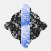 Elegant 65. Blue Sapphire Hochzeitstag Geschenkschachtel (Ungefaltet)