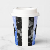 Elegant 65. Blue Sapphire Hochzeitstag Pappbecher (Rechts)