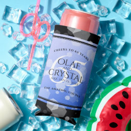 Elegant 65. Blue Sapphire Hochzeitstag Selters Dosenkühler