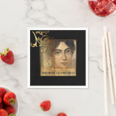 Elegant 65. Geburtstag Foto Paper Napkins Serviette (Beispiel)