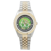 Elegant 66th Titanite Wedding Anniversary Armbanduhr (Vorderseite)