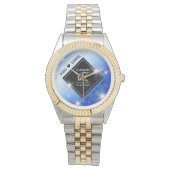 Elegant 67. Star Sapphire Hochzeit Jahrestag Armbanduhr (Vorderseite)