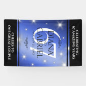Elegant 67. Star Sapphire Hochzeit Jahrestag Banner (Horizontal)