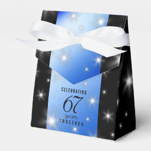 Elegant 67. Star Sapphire Hochzeit Jahrestag Geschenkschachtel