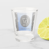 Elegant 67. Star Sapphire Hochzeit Jahrestag Schnapsglas (Rückseite)
