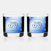 Elegant 67. Star Sapphire Hochzeit Jahrestag Whiskyglas (Vorderseite)