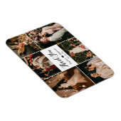 Elegant 6 Foto Collage Wedding Danke Magnet (Rechte Seite)