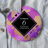 Elegant 6. Geburtstag von Amethyst Button (Beispiel)