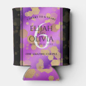 Elegant 6. Geburtstag von Amethyst Dosenkühler (Rückseite)