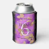 Elegant 6. Geburtstag von Amethyst Dosenkühler (Kanne Rückseite)