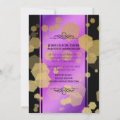 Elegant 6. Geburtstag von Amethyst Einladung (Rückseite)