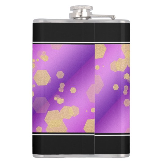 Elegant 6. Geburtstag von Amethyst Flachmann (Rückseite)