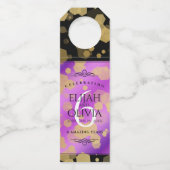 Elegant 6. Geburtstag von Amethyst Flaschenanhänger (Vorderseite)