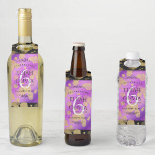 Elegant 6. Geburtstag von Amethyst Flaschenanhänger