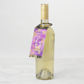 Elegant 6. Geburtstag von Amethyst Flaschenanhänger (Angewinkelt)