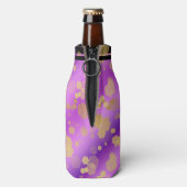 Elegant 6. Geburtstag von Amethyst Flaschenkühler (Flasche Rückseite)