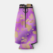 Elegant 6. Geburtstag von Amethyst Flaschenkühler (Rückseite)