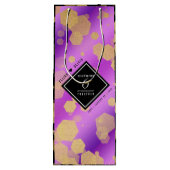 Elegant 6. Geburtstag von Amethyst Geschenktüte Für Weinflaschen (Rückseite)