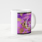 Elegant 6. Geburtstag von Amethyst Jumbo-Tasse (Vorderseite Rechts)